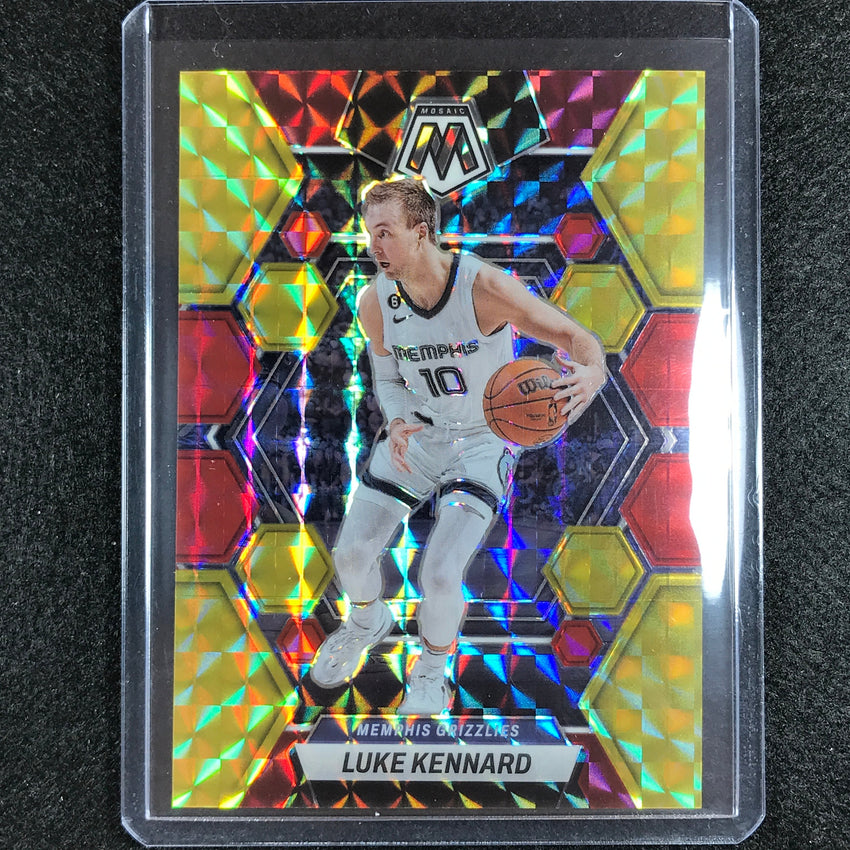 2022-23 Mosaic LUKE KENNARD Choice Fusion Red and Yellow 40/88 #73