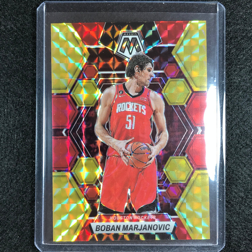 2022-23 Mosaic Boban Marjanovic Choice Fusion Red And Yellow 87/88 No 88