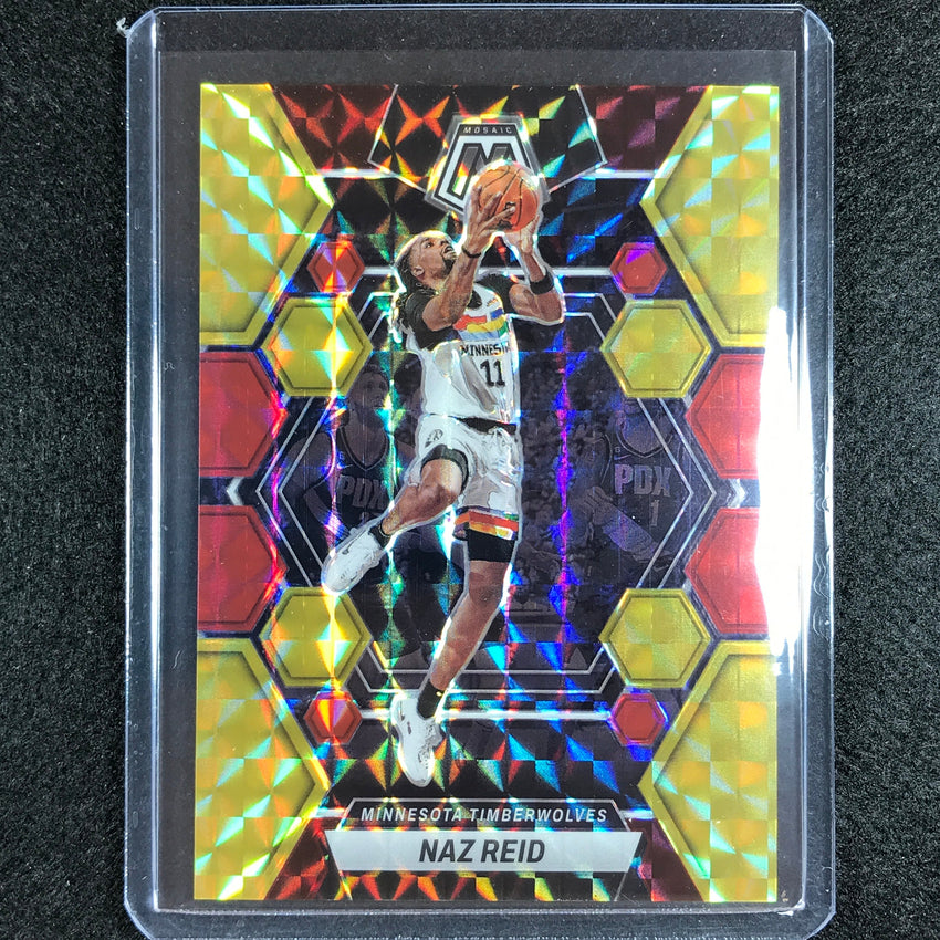 2022-23 Mosaic Naz Reid Choice Fusion Red And Yellow 63/88 No 108