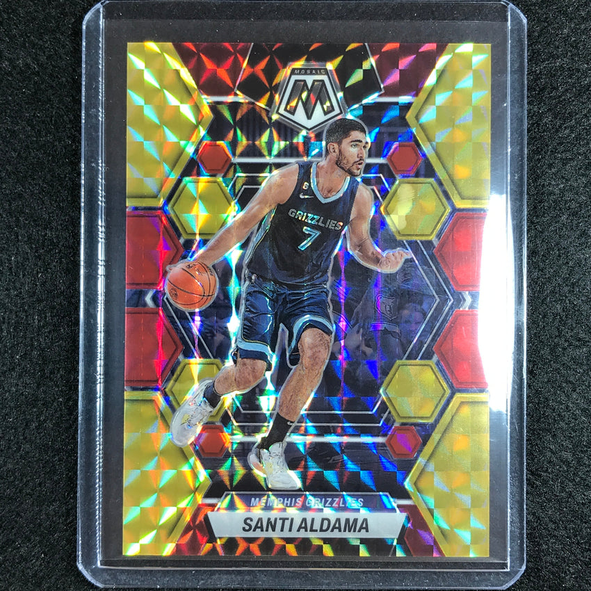 2022-23 Mosaic SANTI ALDAMA Choice Fusion Red and Yellow 17/88 #109