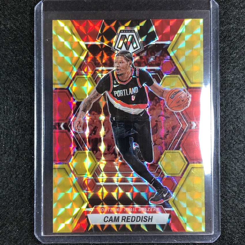 2022-23 Mosaic Cam Reddish Choice Fusion Red And Yellow 1/88 No 112