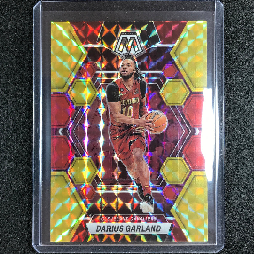 2022-23 Mosaic Darius Garland Choice Fusion Red And Yellow 69/88 No 124