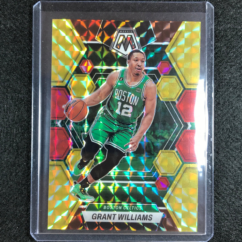 2022-23 Mosaic GRANT WILLIAMS Choice Fusion Red and Yellow 73/88 #128