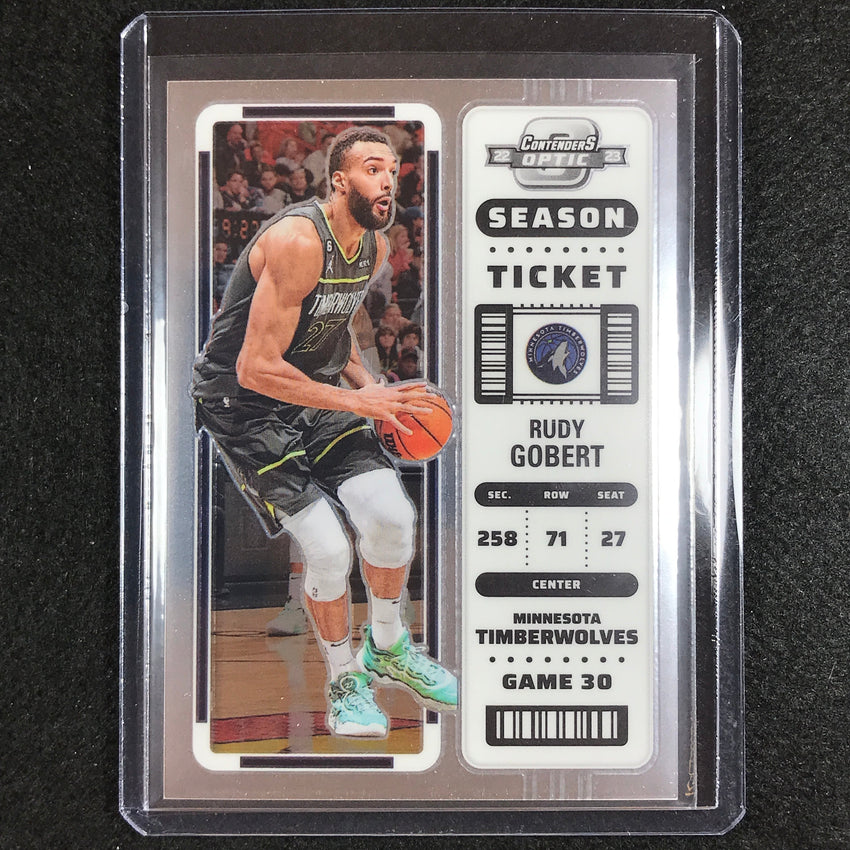 2022-23 Contenders Optic RUDY GOBERT Season Ticket Base #79