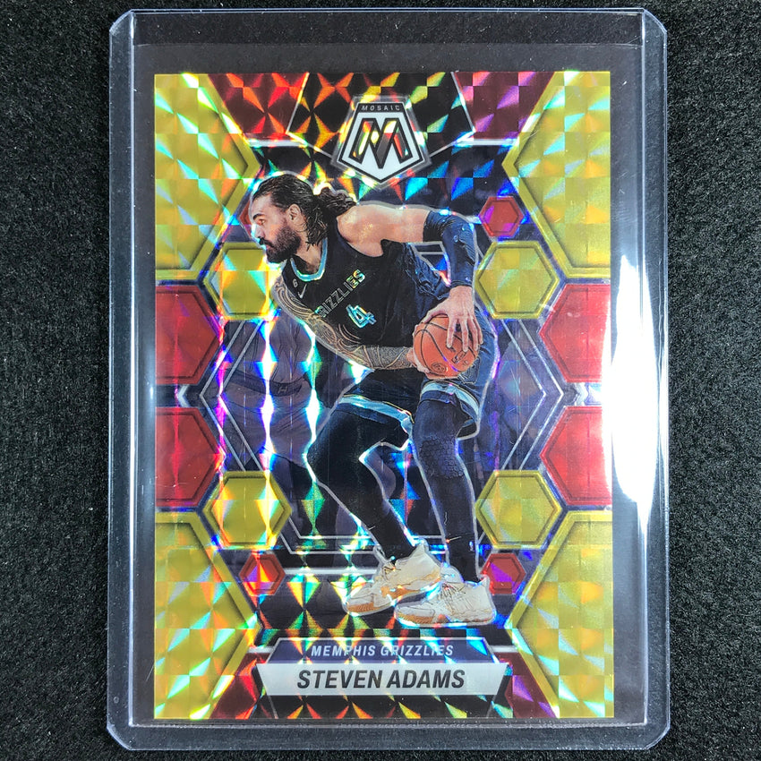 2022-23 Mosaic Steven Adams Choice Fusion Red And Yellow 53/88 No 140