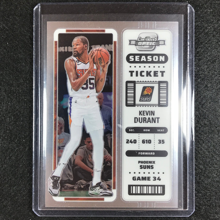 2022-23 Contenders Optic KEVIN DURANT Season Ticket Base #80