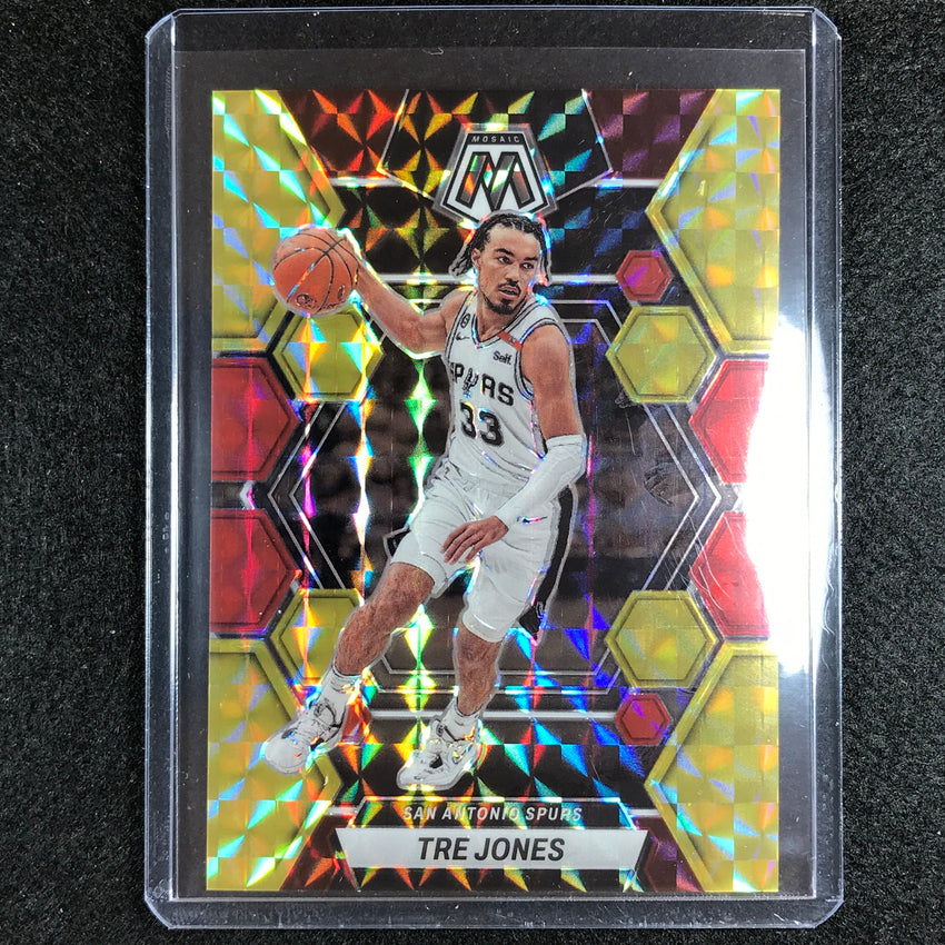 2022-23 Mosaic TRE JONES Choice Fusion Red and Yellow 14/88 #173