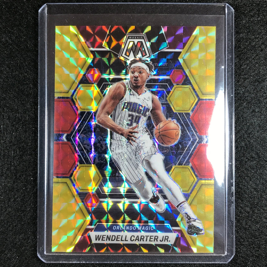 2022-23 Mosaic Wendell Carter Jr. Choice Fusion Red And Yellow 36/88 No 174