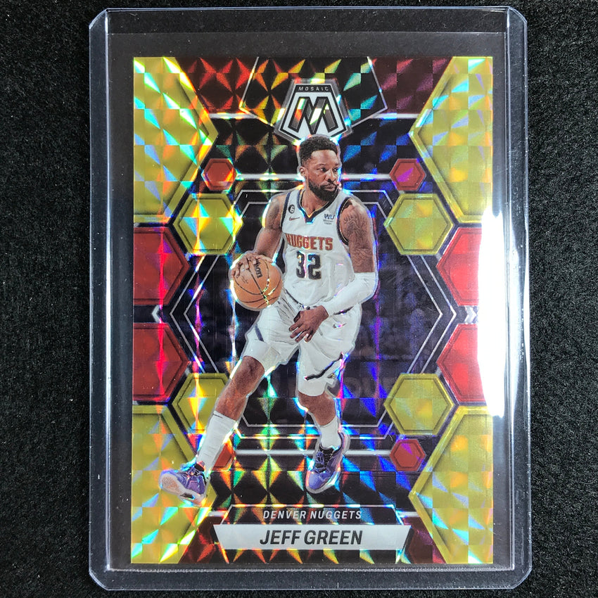 2022-23 Mosaic Jeff Green Choice Fusion Red And Yellow 13/88 No 177