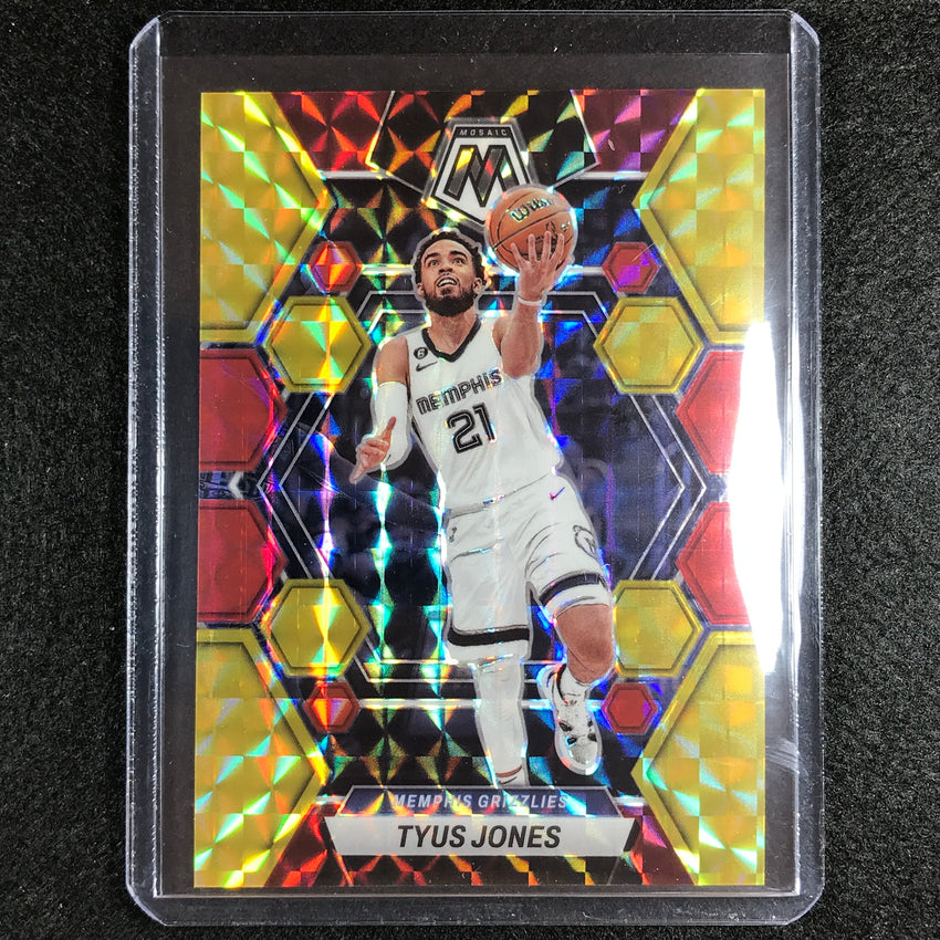 2022-23 Mosaic TYUS JONES Choice Fusion Red and Yellow 34/88 #194