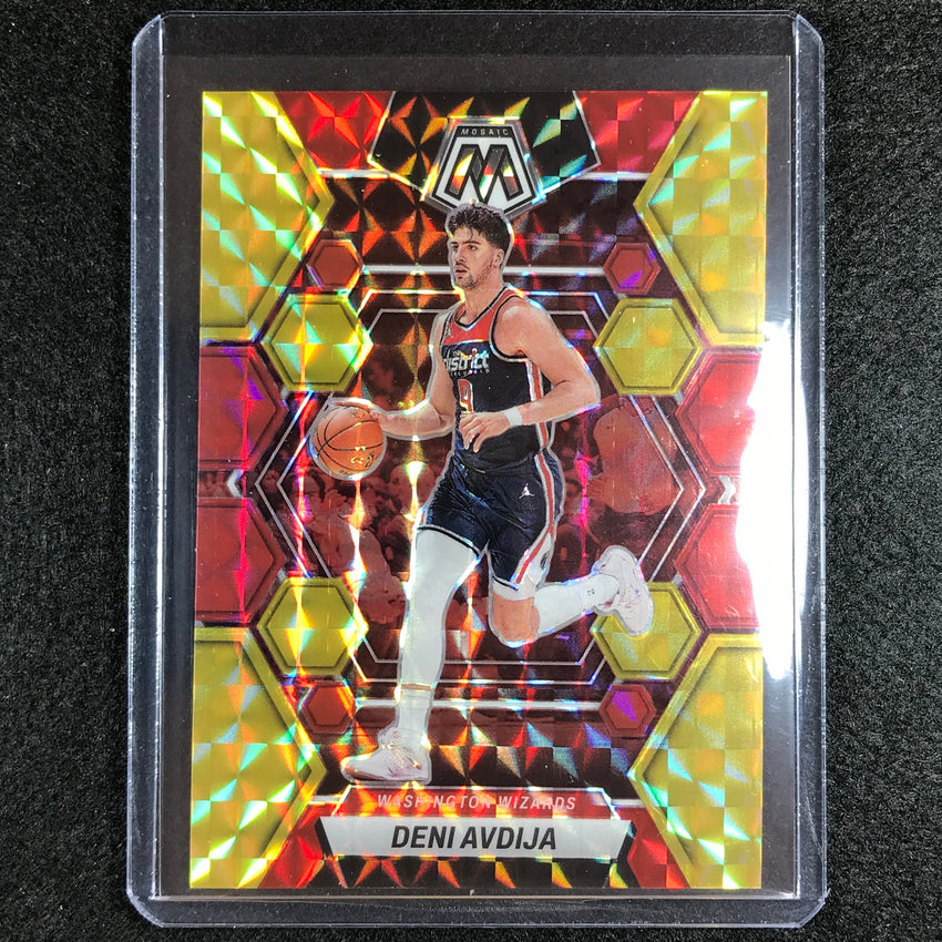 2022-23 Mosaic Deni Avdija Choice Fusion Red And Yellow 50/88 No 195