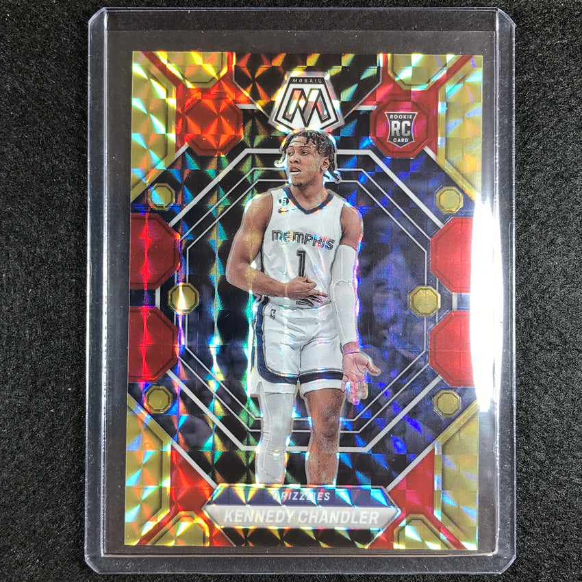 2022-23 Mosaic Kennedy Chandler Rookie Choice Fusion Red And Yellow 26/88 No 211