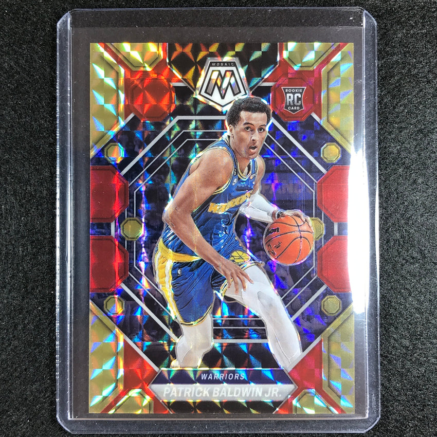 2022-23 Mosaic Patrick Baldwin Jr. Rookie Choice Fusion Red And Yellow 25/88 No 219