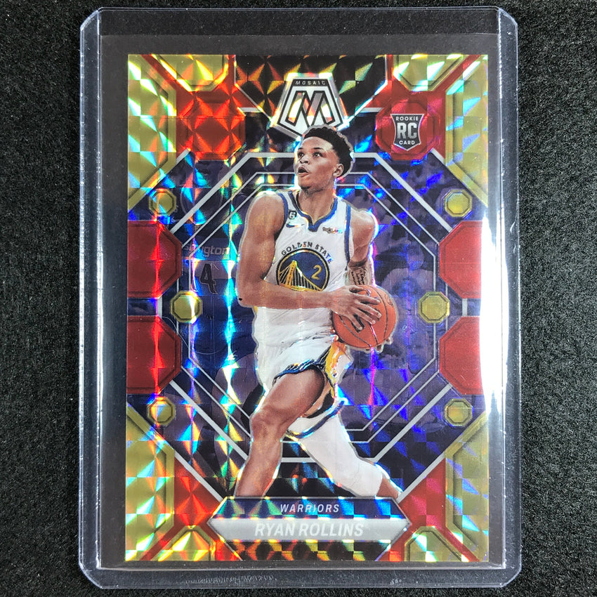 2022-23 Mosaic Ryan Rollins Rookie Choice Fusion Red And Yellow 67/88 No 245