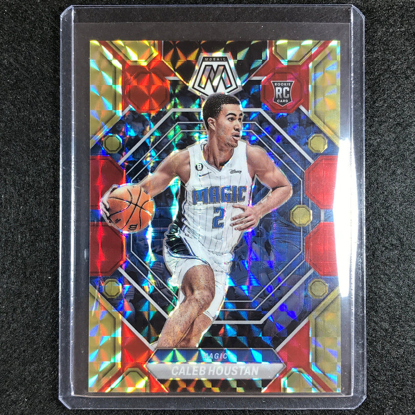 2022-23 Mosaic CALEB HOUSTAN Rookie Choice Fusion Red and Yellow 34/88 #246
