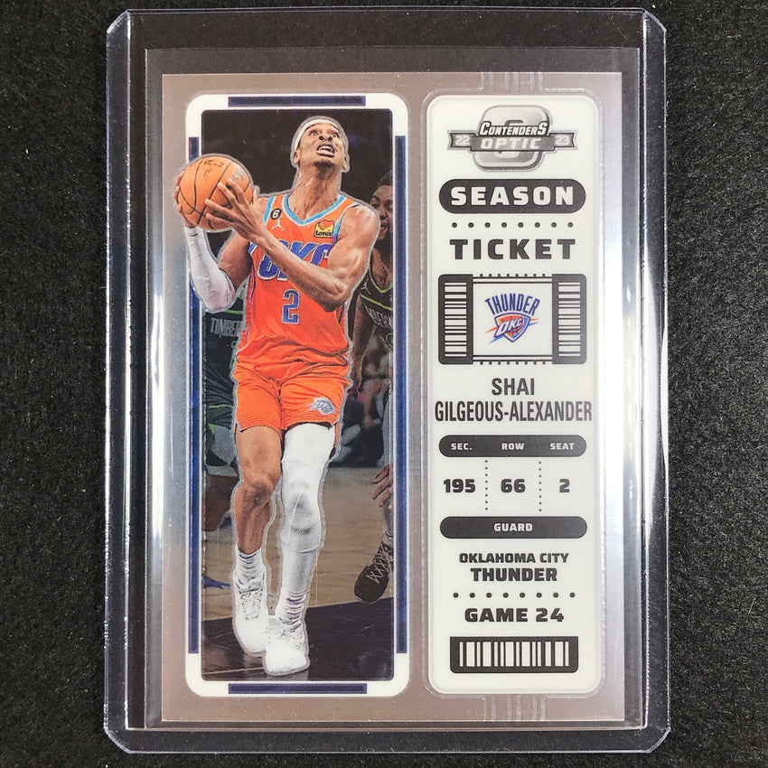 2022-23 Contenders Optic SHAI GILGEOUS-ALEXANDER Season Ticket Base #86