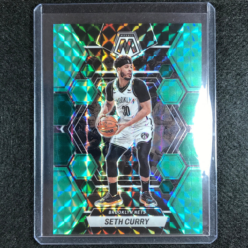 2022-23 Mosaic Seth Curry Choice Fusion Green 16/21