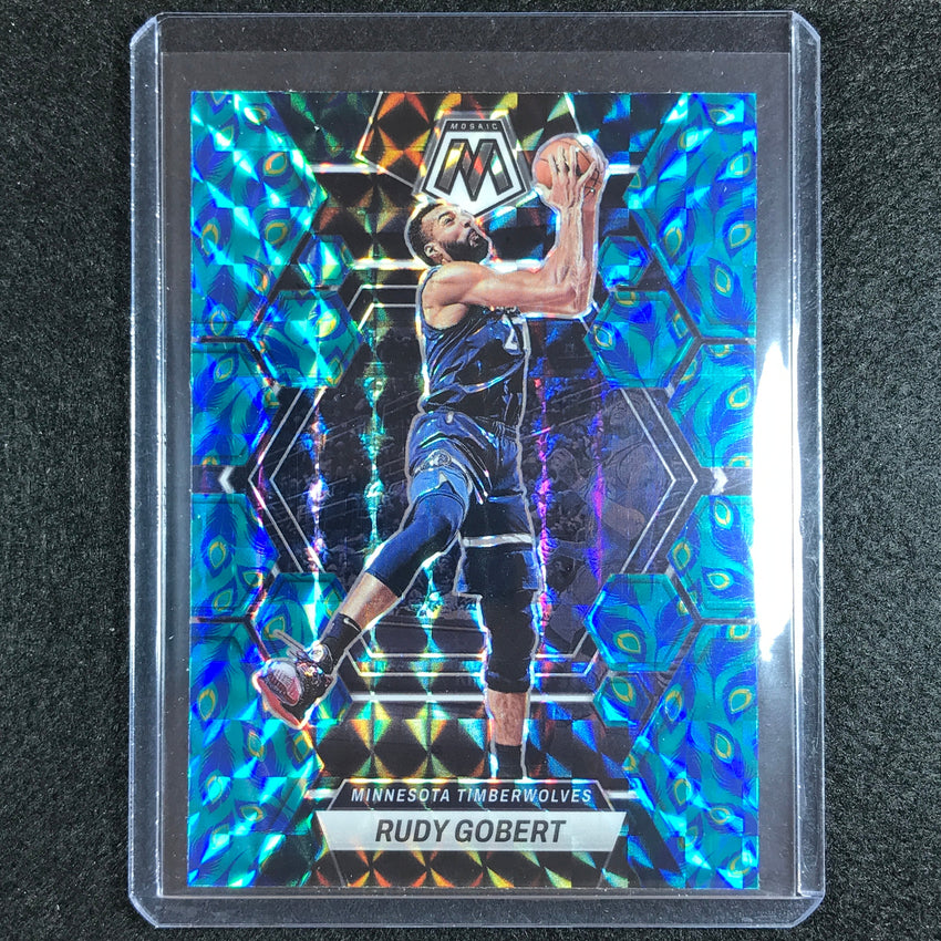 2022-23 Mosaic Rudy Gobert Choice Peacock Ssp No 138
