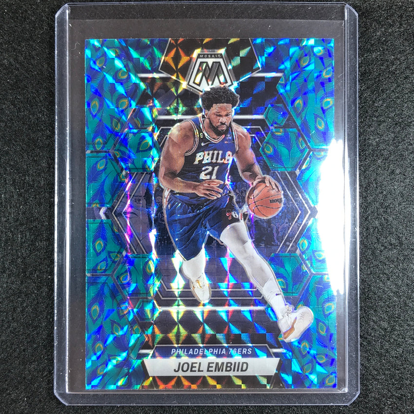 2022-23 Mosaic Joel Embiid Choice Peacock Ssp No 141