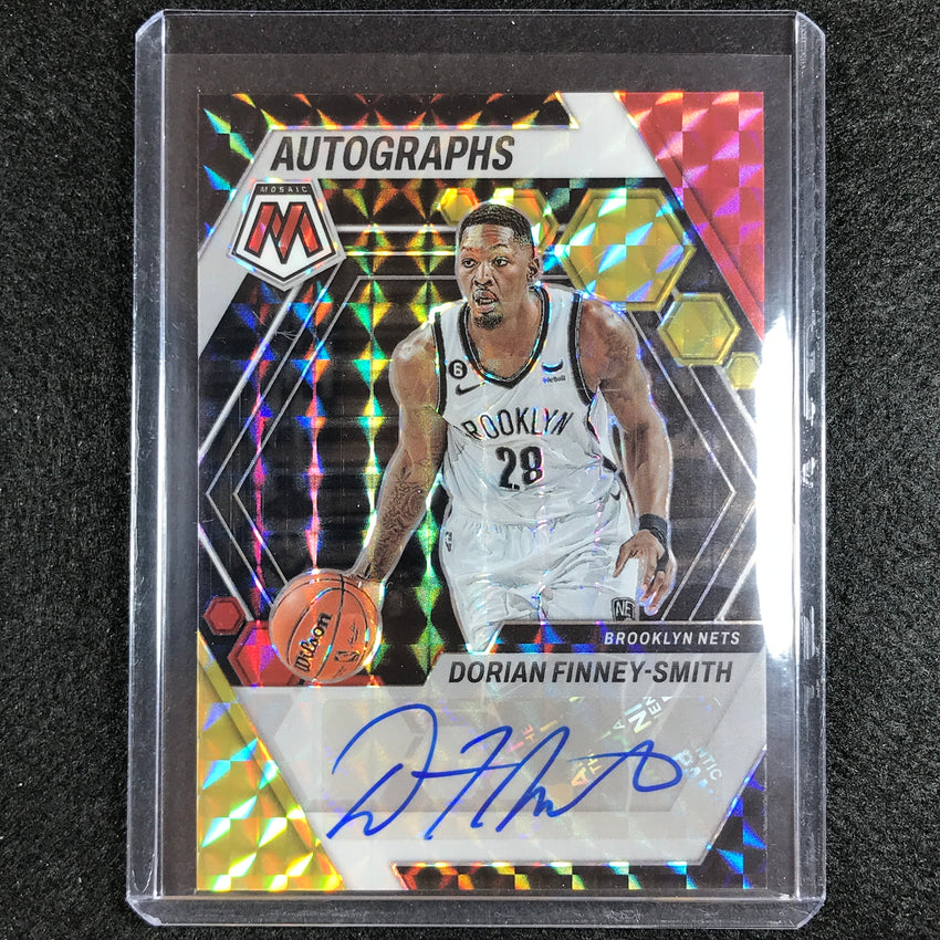2022-23 Mosaic Dorian Finney-smith Autographs Mosaic Choice Red Yellow Auto No Dfs