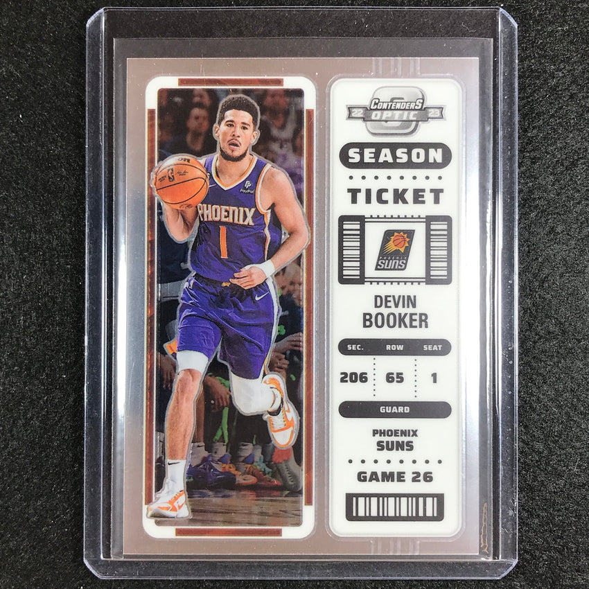 2022-23 Contenders Optic DEVIN BOOKER Season Ticket Base #96