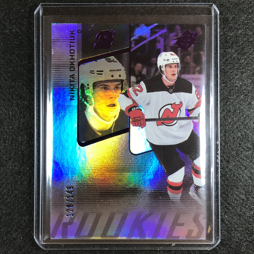 2022-23 Spx Nhl Nikita Okhotiuk Rookie Colored Holofoil 128/149