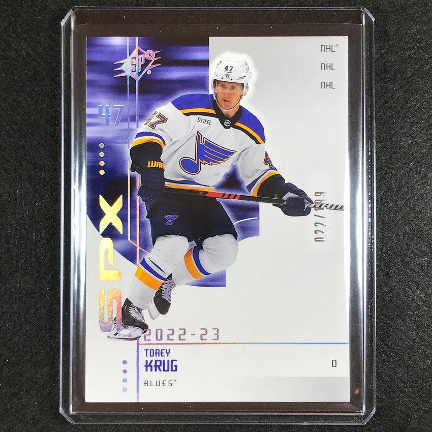 2022-23 Spx Nhl Torey Krug 2002-03 Retro Veteran Base 22/199