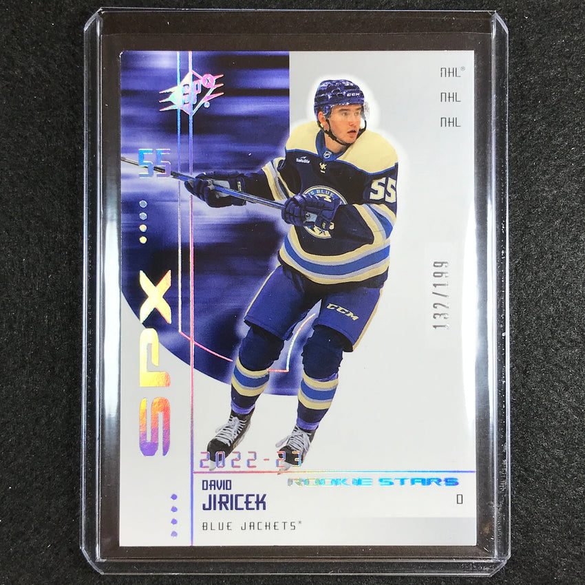 2022-23 Spx Nhl David Jiricek 2002-03 Retro Rookie Stars Base 132/199