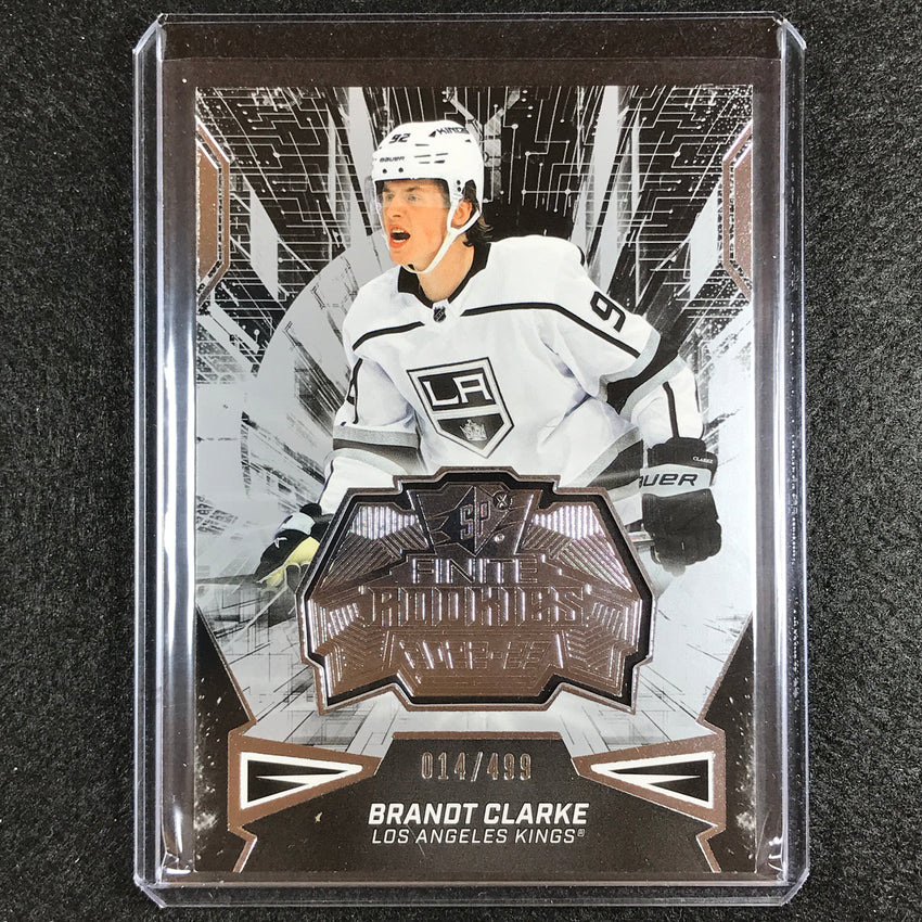 2022-23 Spx Nhl Brandt Clarke Finite Rookies Silver 14/499
