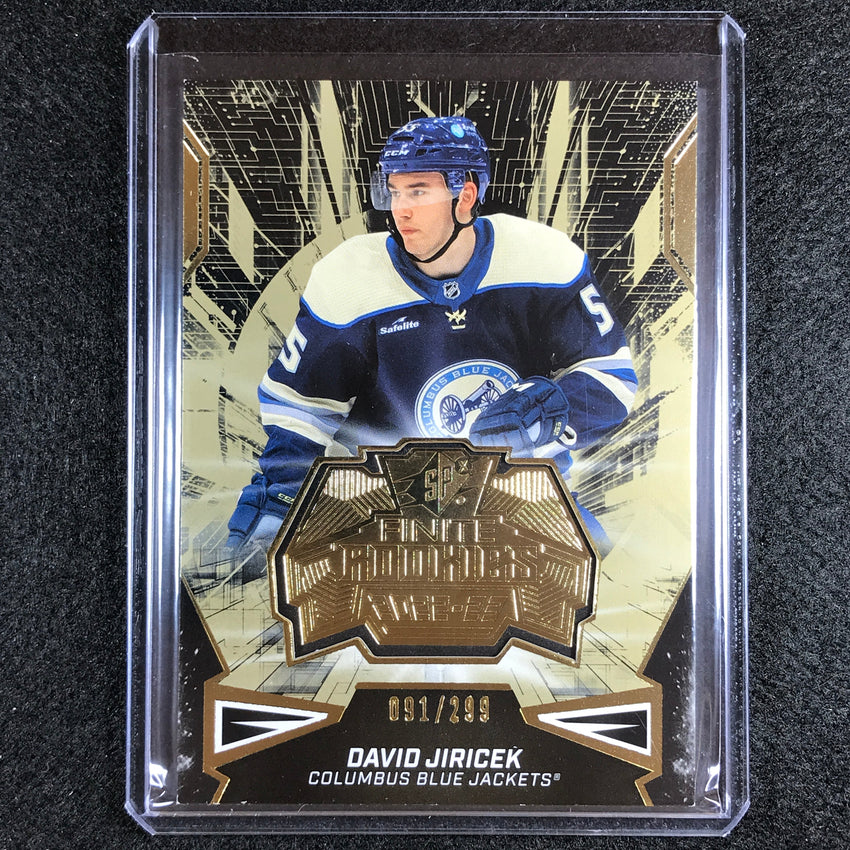 2022-23 Spx Nhl David Jiricek Finite Rookies Gold 91/299
