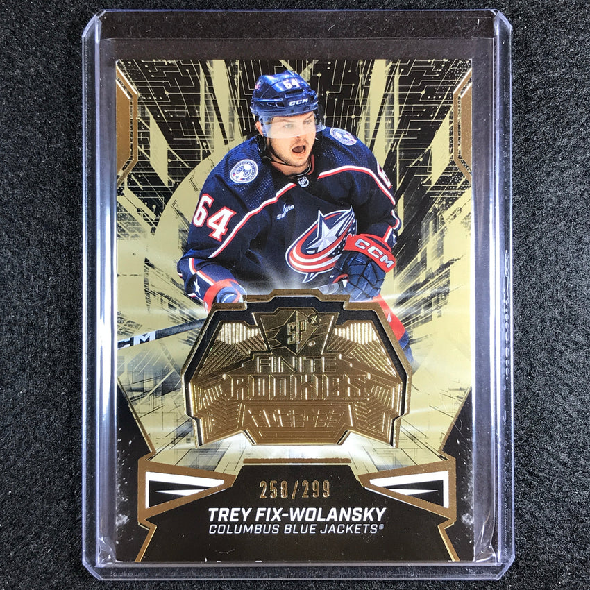 2022-23 Spx Nhl Trey Fix-wolansky Finite Rookies Gold 258/299