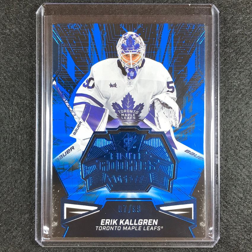 2022-23 Spx Nhl Erik Kallgren Finite Rookies Platinum 7/99