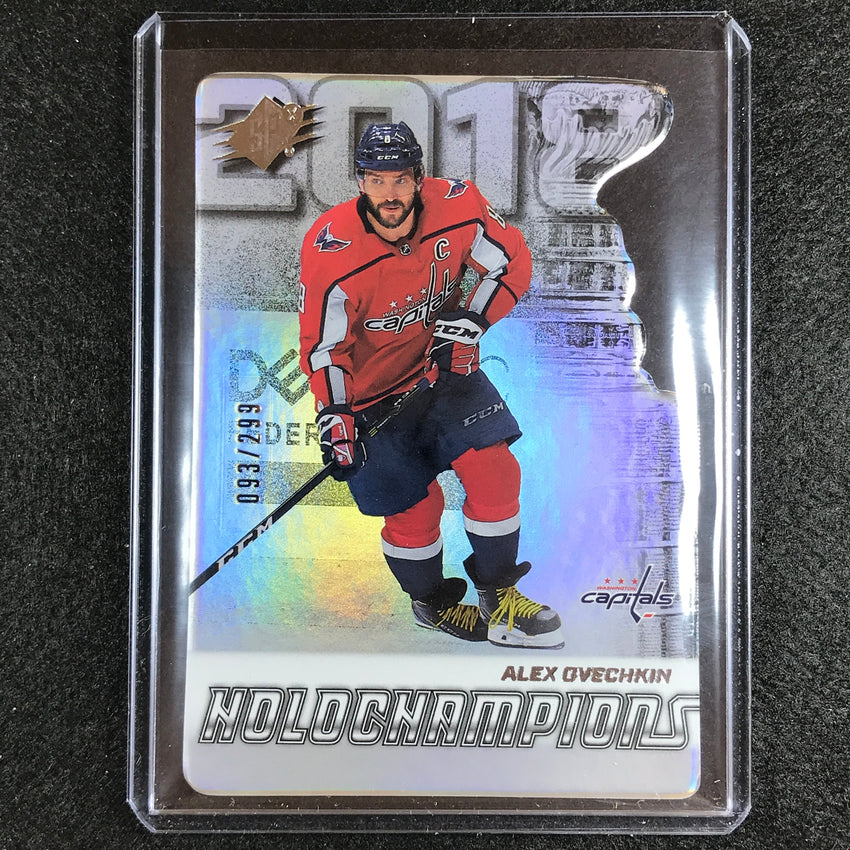 2022-23 Spx Nhl Alex Ovechkin Holochampions Die-cut Silver 93/299