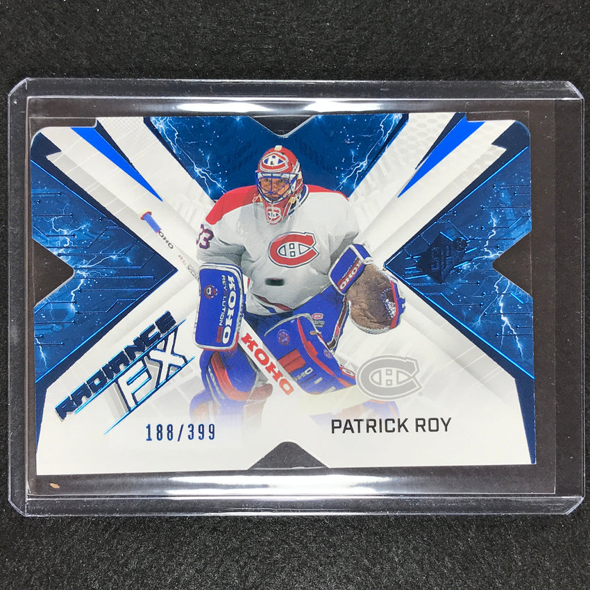 2022-23 Spx Nhl Patrick Roy Radiance Fx Veteran Blue 188/399