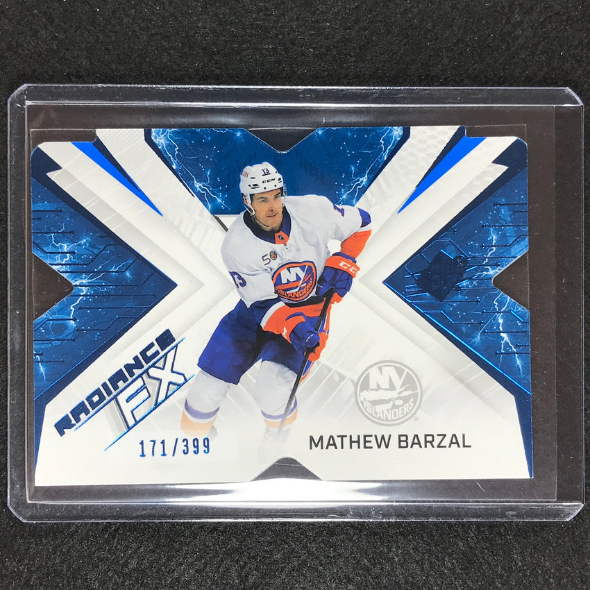 2022-23 Spx Nhl Mathew Barzal Radiance Fx Veteran Blue 171/399
