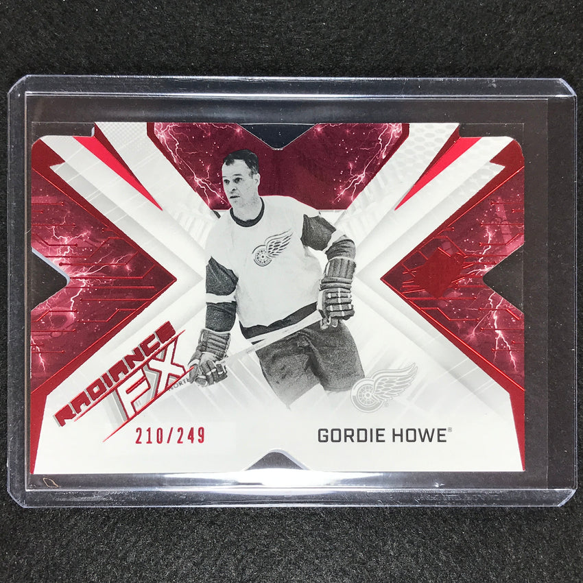 2022-23 Spx Nhl Gordie Howe Radiance Fx Veteran Red 210/249