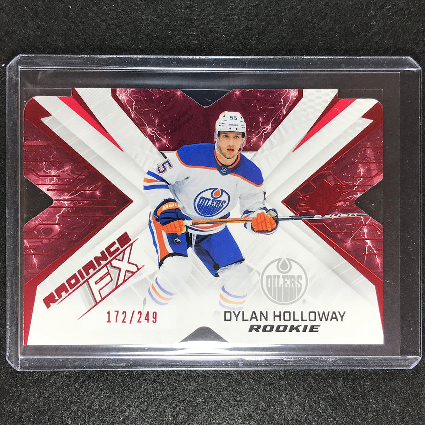 2022-23 Spx Nhl Dylan Holloway Radiance Fx Rookie Red 172/249