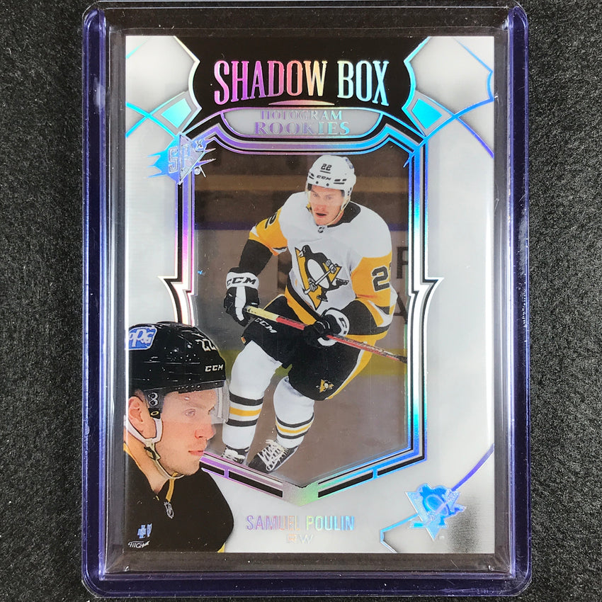 2022-23 SPx NHL SAMUEL POULIN Shadow Box Hologram Rookie #25