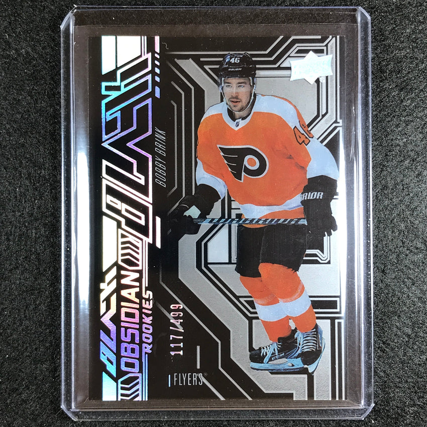 2022-23 Spx Nhl Bobby Brink Ud Black Obsidian Rookie Base 117/499