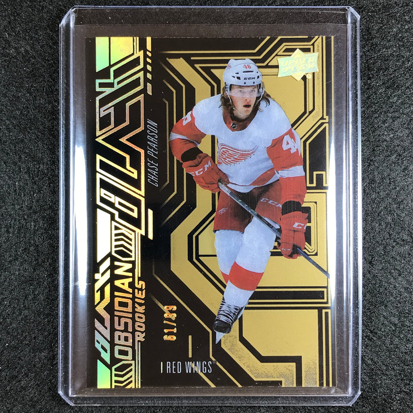 2022-23 Spx Nhl Chase Pearson Ud Black Obsidian Rookie Gold 61/99