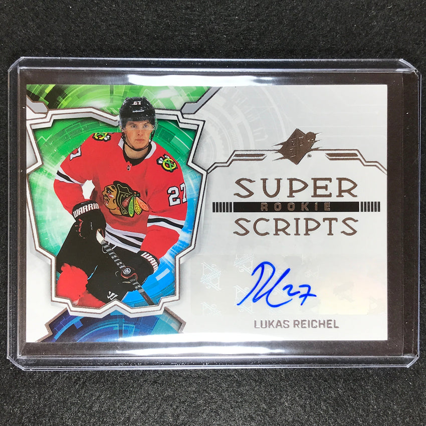 2022-23 Spx Nhl Lukas Reichel Rookie Superscripts Auto Base No Lr