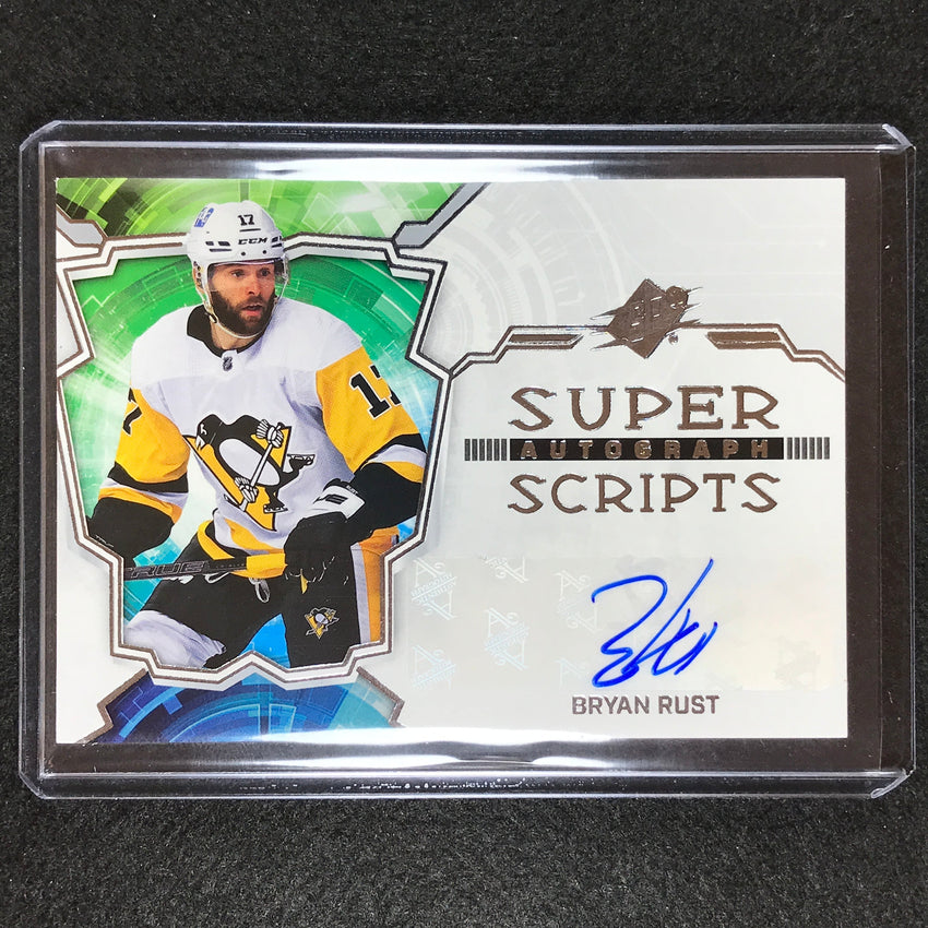 2022-23 SPx NHL BRYAN RUST Veteran Superscripts Auto Base #RU