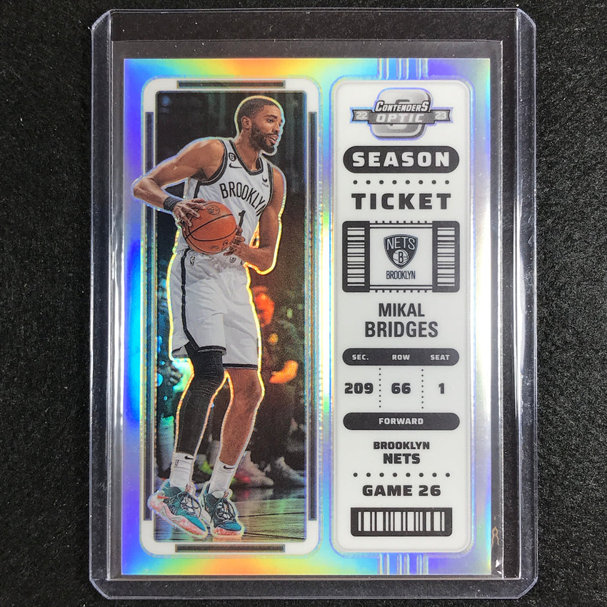 2022-23 Contenders Optic MIKAL BRIDGES Season Ticket Silver Prizm #12