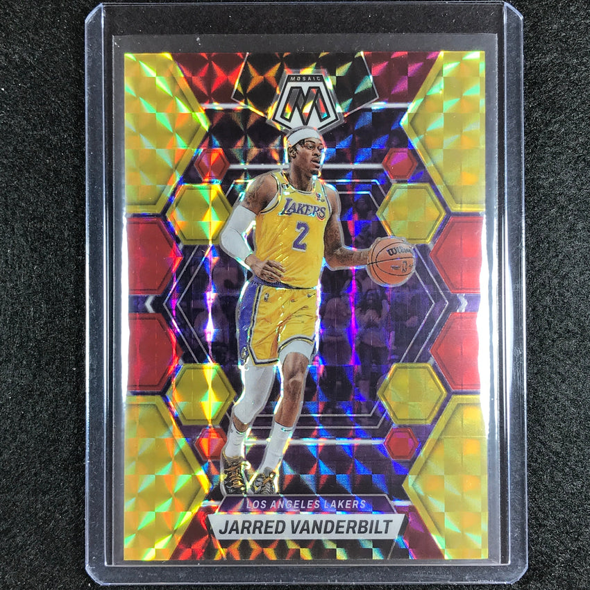 2022-23 Mosaic JARRED VANDERBILT Choice Fusion Red and Yellow 49/88 #21