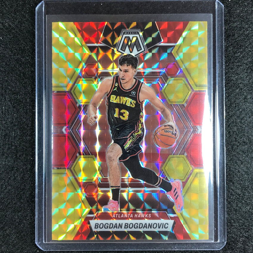 2022-23 Mosaic Bogdan Bogdanovic Choice Fusion Red And Yellow 46/88 No 90