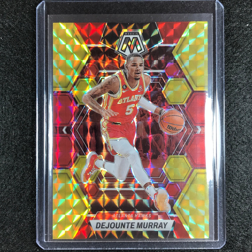 2022-23 Mosaic DEJOUNTE MURRAY Choice Fusion Red and Yellow 16/88 #97