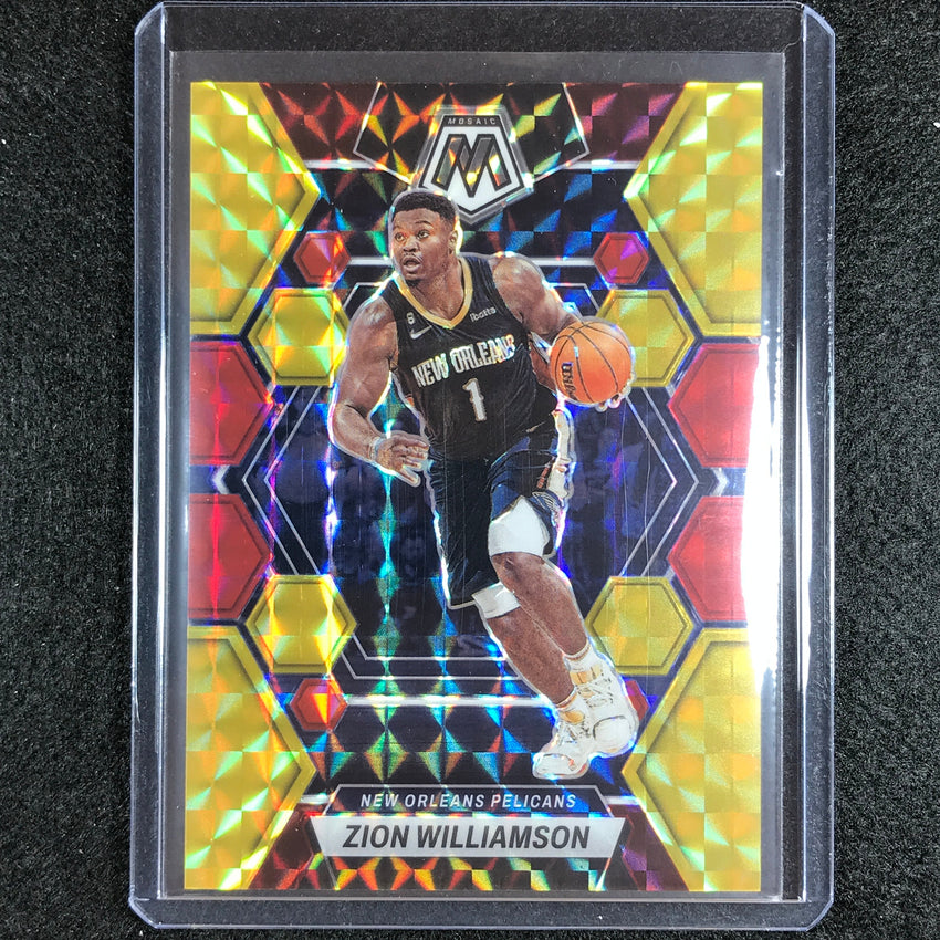2022-23 Mosaic Zion Williamson Choice Fusion Red And Yellow 40/88 No 120
