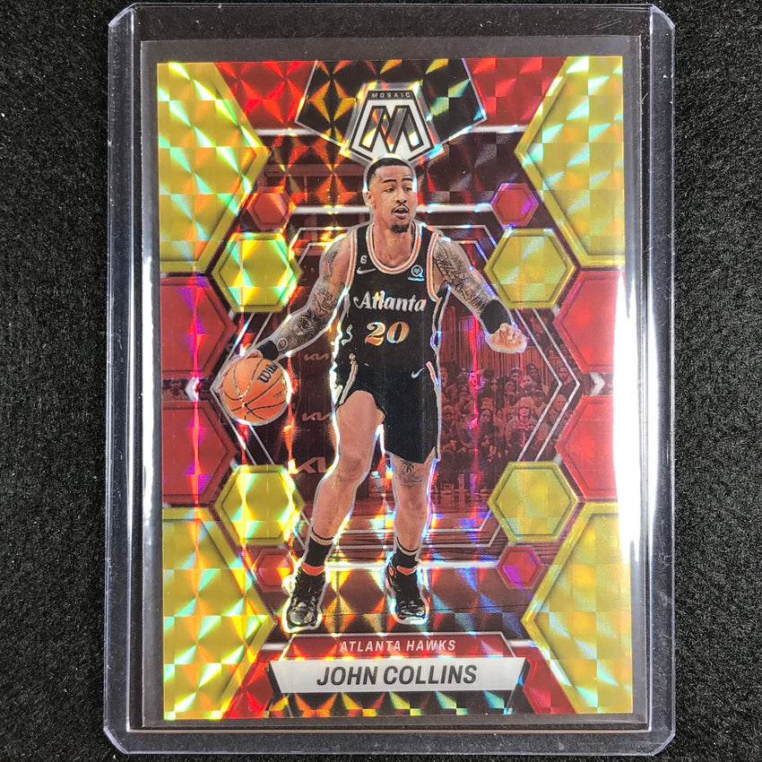 2022-23 Mosaic JOHN COLLINS Choice Fusion Red and Yellow 1/88 #145