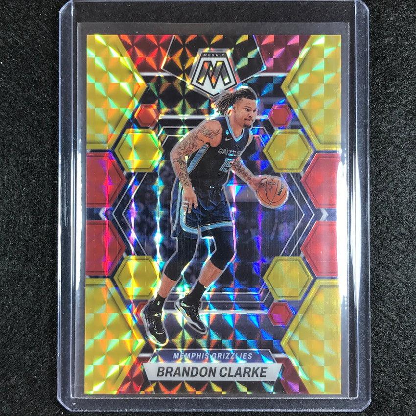 2022-23 Mosaic Brandon Clarke Choice Fusion Red And Yellow 55/88 No 165