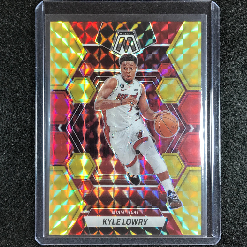 2022-23 Mosaic KYLE LOWRY Choice Fusion Red and Yellow 87/88 #166